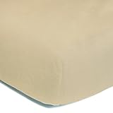 Luxe Basics So Softy Fitted Crib Sheet, Caramel by Luxe Basics