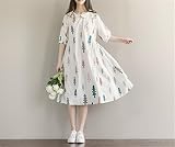 マタニティウェア 服 ワンピース ゆったり レジャー プリント カジュアル ワンピース 妊婦服 産前 産後 レディース マタニティワンピース M 写真色