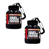 （ティーシーセレクト） TC-select プロテイン 容器 小分け ケース シェイカー 持ち運び 携帯用 サプリ 保存 (２個セット)