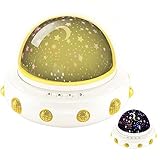 UFO LED Starry Night Light DONGSHEN 360 Degree Romantic Rotating Decorative LED Night Light for Kids