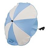 Altabebe AL7001-29 Universal Stroller Umbrella Anti-UV 50 Plus (Beige/Light Blue) by Altabebe