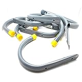 Simplyシルバー – 便利ハンガーフック – ( 10 ) 6 " GiantストレージHandyハンガーフックガレージフック自転車、ホースand More