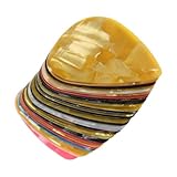 ギターピック 30 個異なる厚さの抽象アートカラフルなセルロイドギターピックピックベースエレキギター用