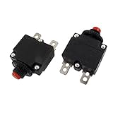 DealMux AC125V 250V 15A 10ミリメートルスレッドNCサーキットブレーカー過負荷保護2PCS