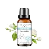 EUQEE エッセンシャルオイル ジャスミン アロマオイル 10ml 天然100% ジャスミンオイル 精油 アロマディフューザー用