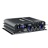 オーディオアンプ カーアンプ S-299 4*400 ワット 4.1CH ミニパワーアンプオーディオホームシアターアンプホームカー Bluetooth ワイヤレスアンプ USB/SD AUX