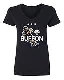 Juventus Gianluigi Buffon " Air Buffon "サッカーレディースVネックTシャツ