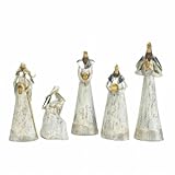 Koehler Home Decor 10017843 Weathered White Nativity Set