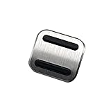 TADOKAPATU パーキングフットブレーキペダルカバー 滑り止め ラバー アルミ合金素材 1枚 ホンダ マツダ スズキ 適合【シルバー】T-JTY1