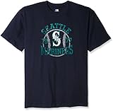 MLB シアトルマリナーズ メンズ チームグラフィック 半袖 グラフィックTシャツ、XL / トール、ネイビー