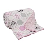 Bedtime Originals Pinkie Velour Sherpa Blanket by Lambs & Ivy