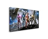 (44" X 26" / 110 X 65cm) - 2017 POWER RANGERS SABAN'S POWER RANGER MOVIE WALL ART CANVAS (44" & 157;