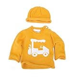 Trumpette Golf セーター&帽子セットオレンジ