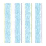 York Wallcoverings CK7842SMP Candice Olson Kids Cabana Stripe 8 X 10 Wallpaper Memo Sample, Blue/Lim