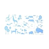 WSB264 Kids Placemats Washable Silicone Coloring (Blue) by Sillymann