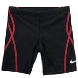 NIKE キッズ・ジュニア男児用 ブランドスクール水着 sw1639 140cm ブラック×レッド