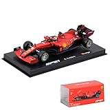 HTLNUZD ブラーゴ1/43 F1 SF21 シャルル ルクレールBburago1/43 2021 FERRARI FORMULA 1 F1 SF21# 16 Charles Leclerc シグネチャー シリーズ レース スポーツカー ダイキャストカー Diecast Model ミニカー