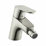 Hansgrohe 31920821フォーカスE Single Hole Bidet蛇口、つや消しニッケル