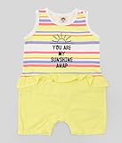 ANAP KIDS マルチボーダーロンパース ベビーイエロー 80