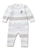 gelato pique Kids&Baby(ジェラートピケ キッズアンドベイビー)`パウダー'4ボーダーbabyロンパース MNT 70