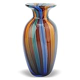 Badash Rainbow Art Glass 11" Vase