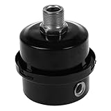 SODIAL(R)PT3/8 "オスねじ金属シェルエアーコンプレッサーサイレンサーフィルター