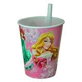 ディズニープリンセス　ストロー付きシッパータンブラー　ZAK!10330【ディズニー　カップ　コップ　インポート　輸入　グッズ　パーティー】【即日・翌日発送】