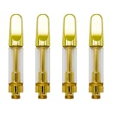 RECLIA CBD アトマイザー 1.0ml 510規格 CBDリキッド専用(リキッドホール1.2mm*4穴) 液漏れ防止 交換 電子タバコ vape liquid ベイプ ヴェポライザー(ゴールド)