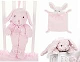 おもちゃ Cottontail Bunny Rabbit Musical Crib Pull Toy Wee Blanket and Plush Rattle Set [並行輸入品]