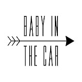 baby in car カッティング ステッカー Sサイズ ブラック 黒