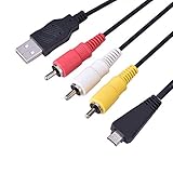 VBESTLIFE　DC電源ケーブル 4分岐ケーブル　マルチ交換AV USBデータ充電ケーブルコード　高速データ転送　ソニーVMC-MD3デジタルカメラ適用　