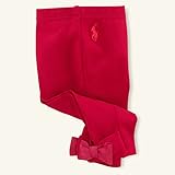 ポロラルフローレン ワンポイントレギンス レッド (女の子3～9か月用) 6M [並行輸入品]