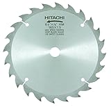 Hitachi 725205 6-1/2-Inch ATB 5/8-Inch Tungsten Carbide Tipped Arbor Finish Saw Blade 24-Teeth [並行輸入