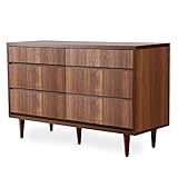 LOWYA （ロウヤ） 収納 チェスト リビングボード 国産 北欧風 引出し 桐 金属フルスライドレール 木目調 半完成品 タンス キャビネット ロータイプ ウォルナット