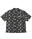 [クリフメイヤー] 総柄 サラノビ 接触 冷感 半袖 シャツ メンズ X-LARGE ブラック