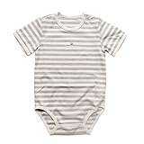 オーガニックコットン　日本製　ベビー用半袖ボディウェア　ロンパース　グレー　ORGANIC GARDEN　オーガニックガーデン