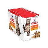 ヒルズ サイエンスダイエット 成猫 猫用 キャットフード 1〜6歳 チキン パウチ 85ｇｘ12個 アダルト お試し ウェット
