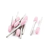 uxcell 　研削砥石　セラミックゴム砥石　研削マウントポイント　6mmの幅　メタル製　10本入り