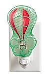 Up in the Air Painted Glass Red and Mint Balloon Nightlight by Gifted Living [並行輸入品]
