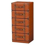 チェスト 5段 タンス 収納家具 ライトブラウン