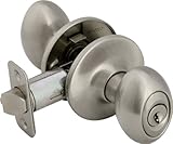 Legend 930122 Egg Style Front Door Knob Entry Lockset, US15 Satin Nickel Finish by Legend