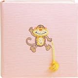 Monkey Face Pink Baby Photo Album 2 Up by Home Essence