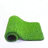 [RsBarter] 人工芝 0.5×5m ロールタイプ 芝丈20mm 防草シート一体型 人工芝生 マット 屋外/室内/ベランダ適用 人口芝 リアル感 防カビ 耐火 遮光 透水タイプ メンテナンス不要 芝生シート (双色春草, 0.5x5m)