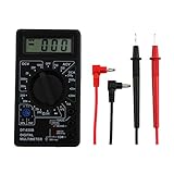 デジタルマルチメータ　DT-830B LCD電圧計　電流計　導通チェック 周波数 ダイオード　コンデンサー測定　抵抗計電圧AC DCテスターゲージツール　導通測定テスター