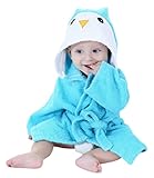 (ウミサト)ベビー バス ポンチョ バスローブ アニマル 風呂 あがり プール 海(ペンギン)