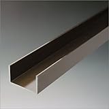 e-kanamono アルミチャンネル 10x3640mm(1820mm+1820mm) ブロンズ