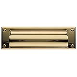 Baldwin 0015 Magazine Sizedばねテンション真鍮レターボックスプレート、 10" x 3" (254 x 76mm) 0015003 1