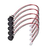 xiwai 5個 DIY OEM Type C メスソケット - 2ピンヘッダーワイヤー延長DC 5V 電源コードピッチ=2.0mm パネルマウント USB C 防水ジャック 17.5cm