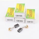 uxcell カーボンブラシ　メタル製ダークグレー　CB103モデル 15 x 10 x 6mm 5個入り