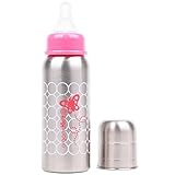 organicKidz Narrow Necked Stainless Steel Bottle, Flutterbye, 7 Ounce by organicKidz [並行輸入品]